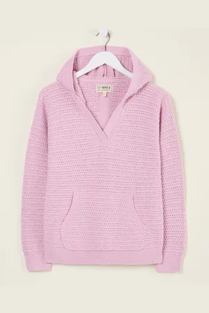 Fat Face FatFace Textured Knitted Hoodie