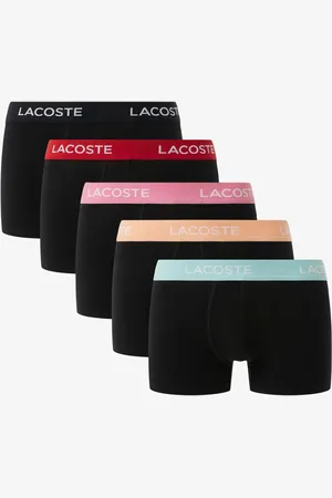 Lacoste Cotton Stræk Trunks 5 PakkeMiddel