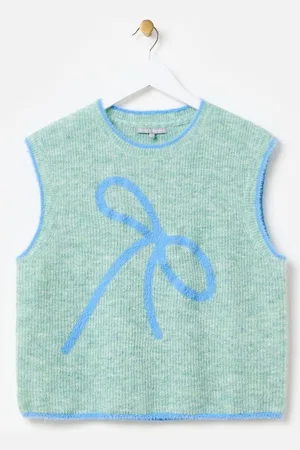 Oliver Bonas Bow Knitted Vest46