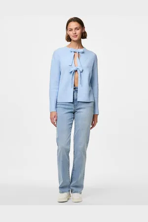 Pieces® Tie Front Knitted CardiganM 10