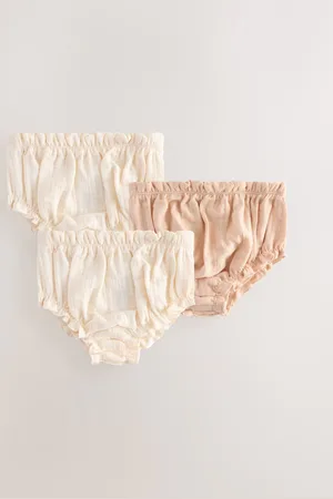 Next Baby 100% Cotton Knickers 3 Pack (0mths-2yrs)6268cm