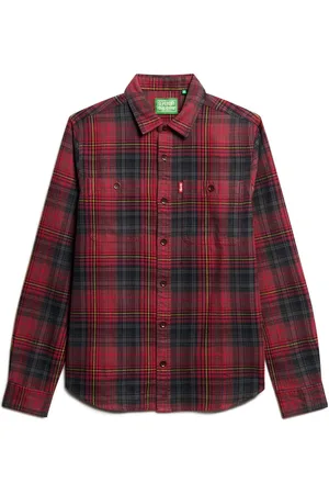 Superdry 100% bomuld, vintage ternet overshirtL