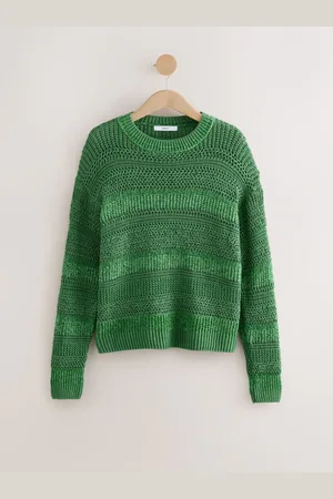 Next Stitchy Stribet Afslappet Rund hals Trøje2XL høj