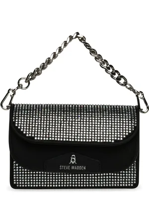 Steve Madden Baliza Rhinestone Cross-Body Black BagEn