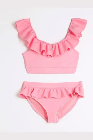 River Island Girls Frill Shoulder Bikini134140cm