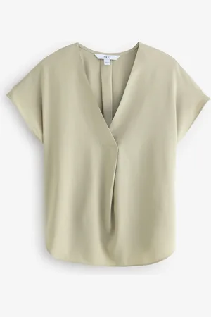 Next Relaxed Fit Short Sleeve Overhead V-Neck Blouse42