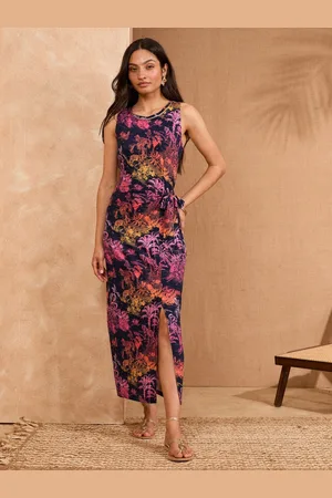Love & Roses Jersey Midi Kjole40