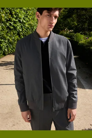 Next Slim Fit Flannel Bomber JacketXXL