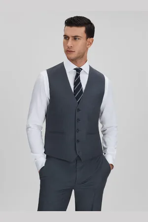 Reiss Humble Slim Fit Single Breasted Wool Waistcoat46
