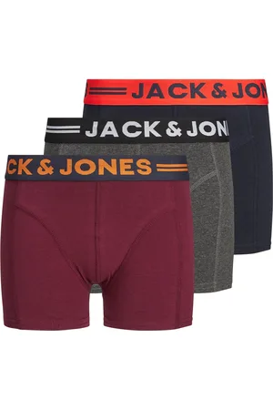 JACK & JONES Black Boxers 3 Pack12 år (152cm)