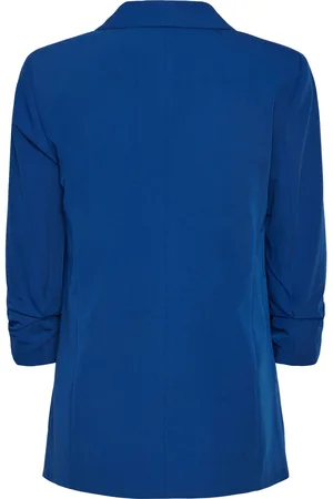Pieces® Relaxed Ruched Sleeve Workwear BlazerS