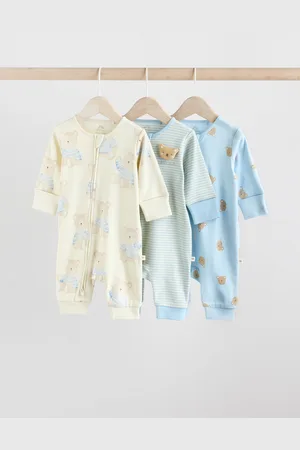 Next 3 Pack Bear Baby Sleepsuits (0-2yrs)7480cm