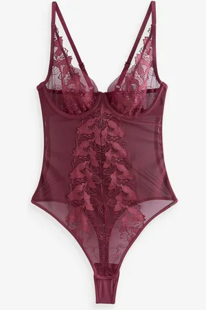 Lipsy London Placering Lace Thong Back Sparkedragt75C