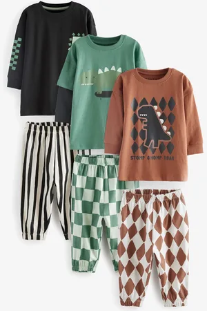 Next 3 Pack Oversized 100% Cotton Pyjamas (9mths-10yrs)5 - 6 år (110 - 116cm)