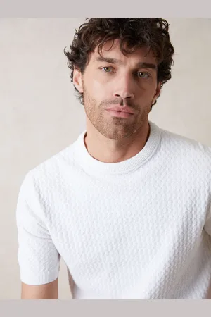 Threadbare Textured Front Knitted T-ShirtX-Large