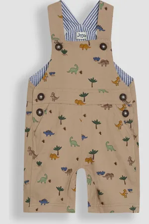JoJo Maman Bébé Printed Twill Dungarees9298cm
