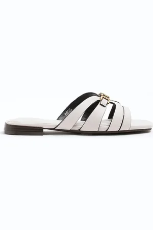 River Island Strappy Flat Muleseu355