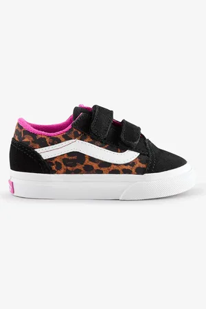 Vans Leopard Print Girls Infant Old Skool Trainersuk9eu265