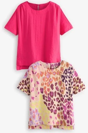 Next Textured Fabric Boxy T-Shirts 2 Pack48