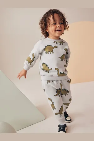 Next All-Over Print Character 100% Cotton Sweatshirt and Joggers Set (3mths-7yrs)9 - 12 måneder (74 - 80cm)