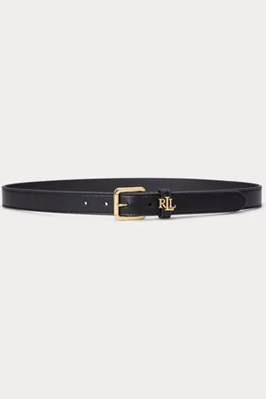 Ralph Lauren Smooth Leather Keeper Logo Bælterlarge