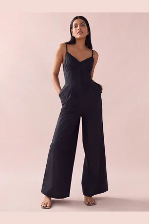 Next Corset Detail Wide Leg 100% Cotton Jumpsuit48