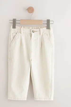 Next 100% Bomuld plisserede jeans foran (3mdr.-7år)110116cm