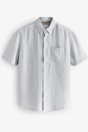 Next Cotton Linen Blend Short Sleeve Shirtxxxxxlarge