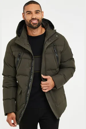 Threadbare Hooded Showerproof Puffer CoatL