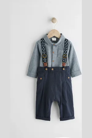 Next Baby Shirt, Trousers and Braces 3 Piece Set (0mths-2yrs)9 - 12 måneder (74 - 80cm)