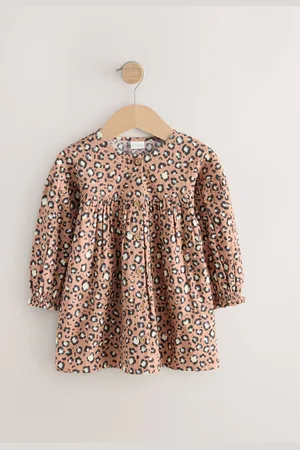Next 100% Cotton Long Sleeve Button Through Dress (3mths-8yrs)5 - 6 år (110 - 116cm)