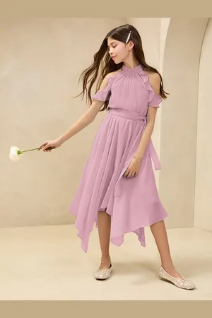 Lipsy London Hanky Hem Cold Shoulder Occasion Dress (7-16yrs)128134cm