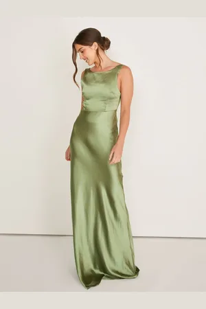 Six Stories Cowl Back Satin Bridesmaid Dress42