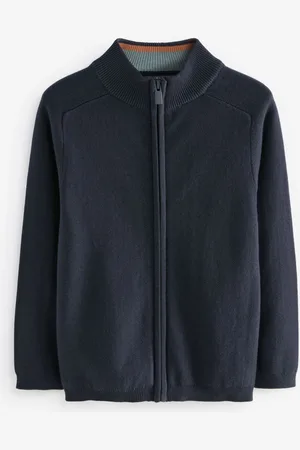 Next 100% strikket Cardigan med lynlås i bomuld (3-16år)8 år ( 128 cm)