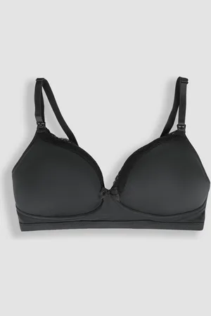 JoJo Maman Bébé Emma-Jane Lace Trim Nursing T-Shirt Bra75DD