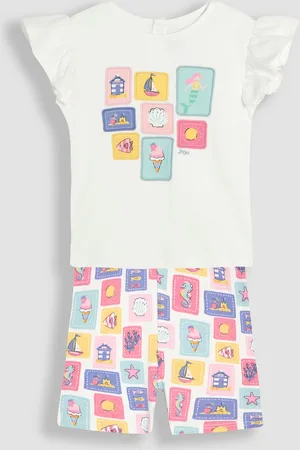 JoJo Maman Bébé Appliqué T-Shirt & Shorts Set 2 Piece8086cm