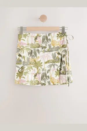 Next Hør Rich Wrap Mini Nederdele36