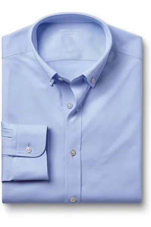 Charles Tyrwhitt Four Way Stræk Button Down Jersey SkjorterL