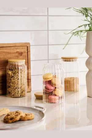 Next Set of 3 Glass Ottilie Storage Jarsen