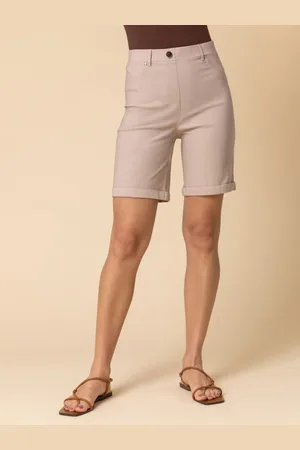 Roman Turned Hem Stretch Shorts44