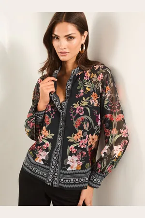 Lipsy London Langærmet Mandarinkrave Bluse42