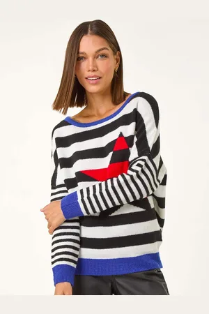 Roman Star Striped Colour Block Knit Jumper38