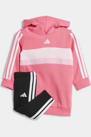 adidas Essentials Tiberio 3 Stripe Hoodie and Legging Set12 - 18 måneder (80 - 86cm)