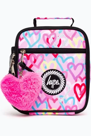 Hype . Pink Graffiti Hearts Lunch BoxEn