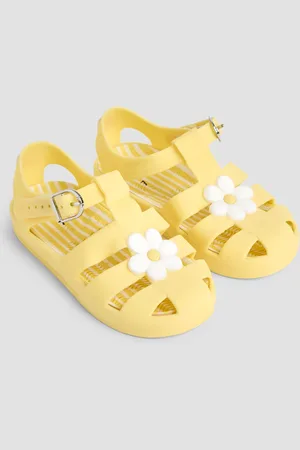 JoJo Maman Bébé Flower Jelly Sandalsuk5eu215