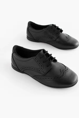 Next Læder Brogue skolesko med snøre