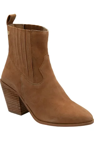 Ravel Suede Pull-On Ankle Boots