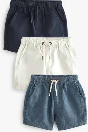 Next Pull On 100% Cotton Shorts 3 Pack (3mths-7yrs)4 - 5 år (104 - 110cm)