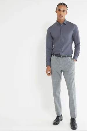 River Island Textured Muscle Fit Shirtlarge
