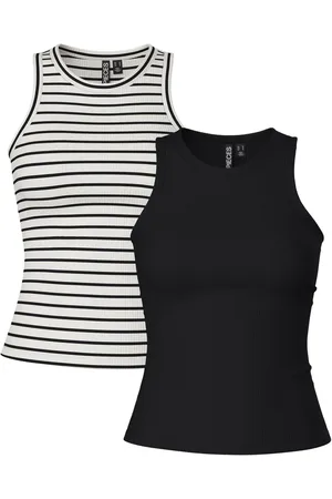 Pieces® Jersey Vest Tops 2 PackXS 6